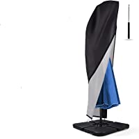 TEEHON Funda de Protección para Sombrilla- Funda Parasol con Barra Telescópica- Cubierta de Sombrilla 420D Oxford…